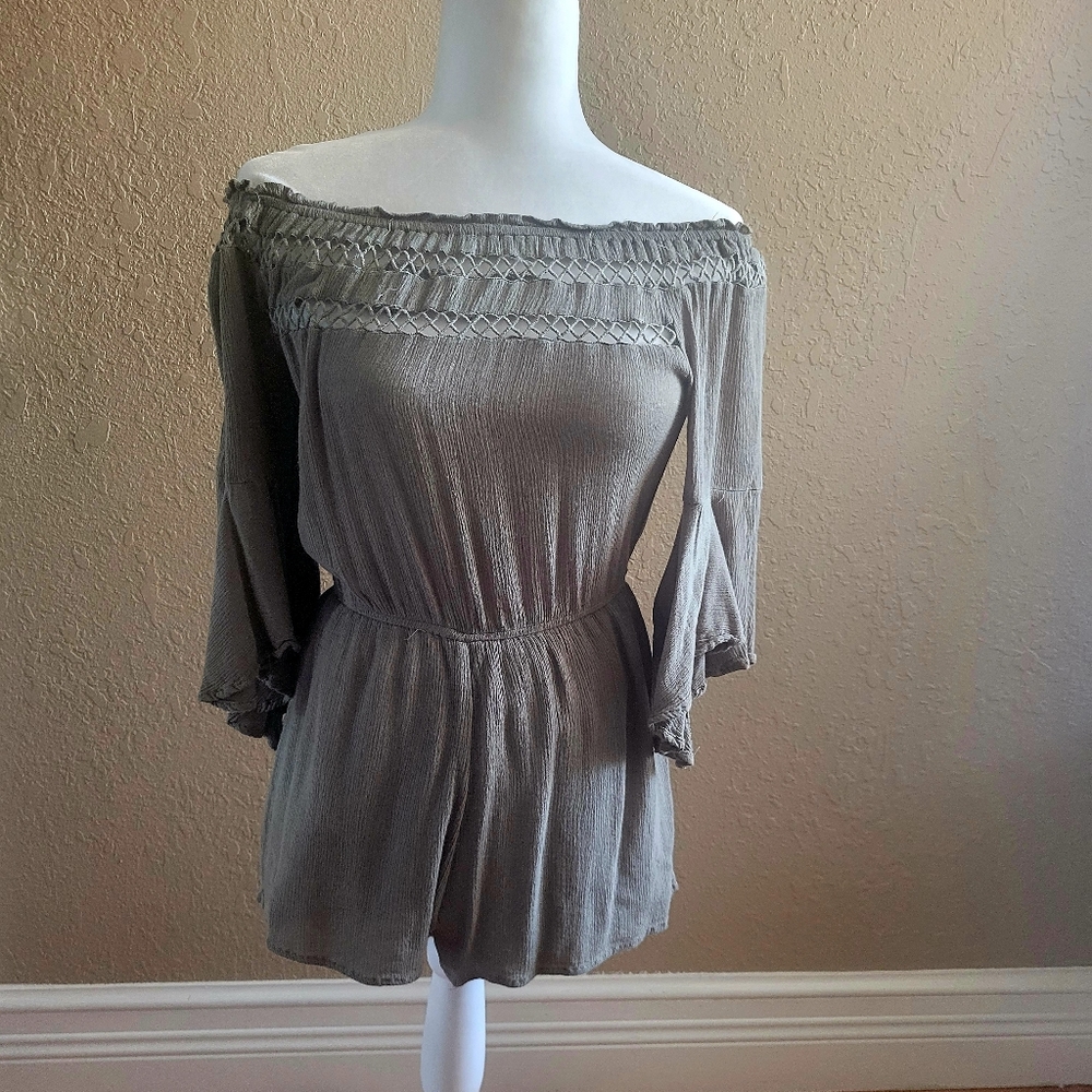 Olive green romper